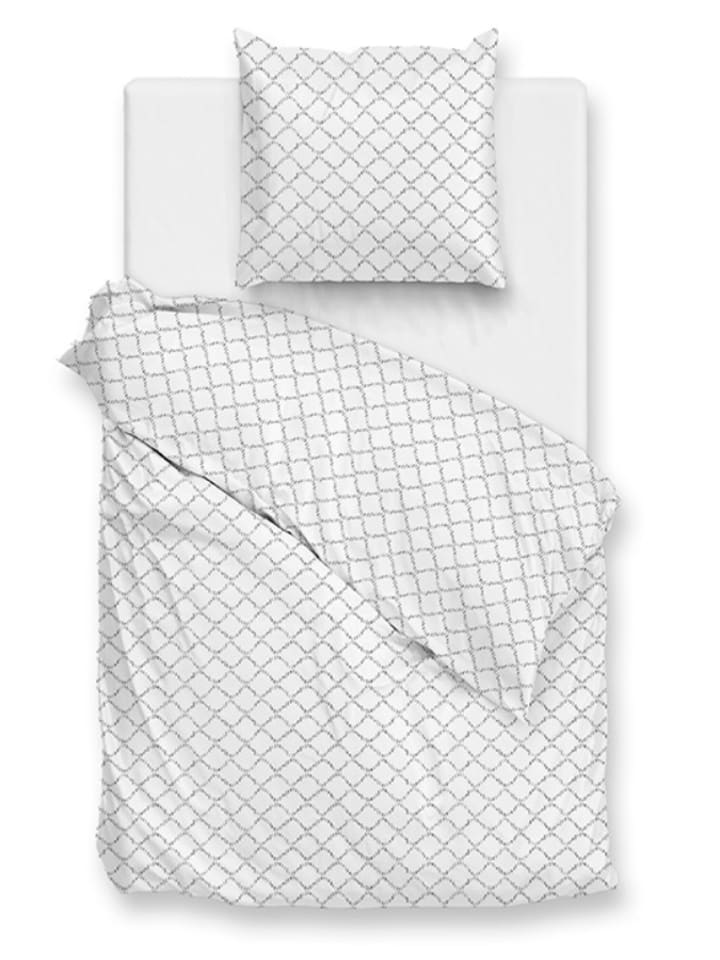 Zo!Home Komplet pościeli "Satinado" w kolorze białym z mako-satyny rozmiar: 260x220 cm