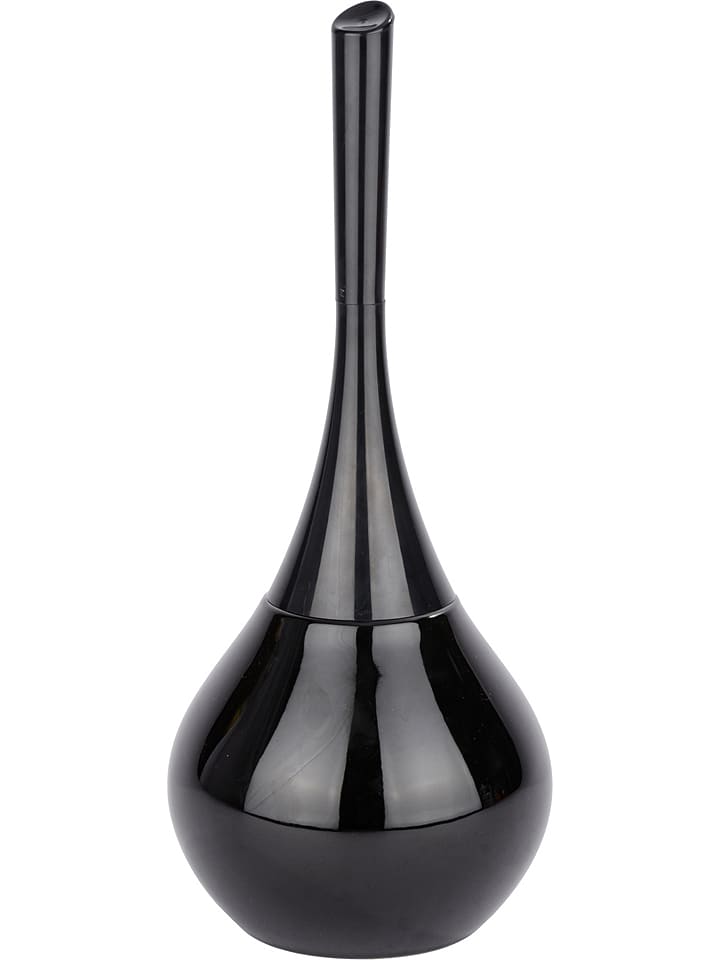 Wenko Zestaw WC "Flakon" w kolorze czarnym - wys. 42,5 cm rozmiar: onesize