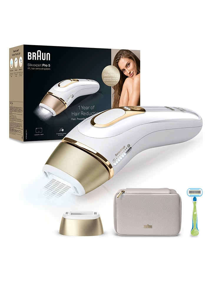 Braun Depilator IPL "Silk-expert Pro IPL PL5052" w kolorze złoto-białym rozmiar: onesize