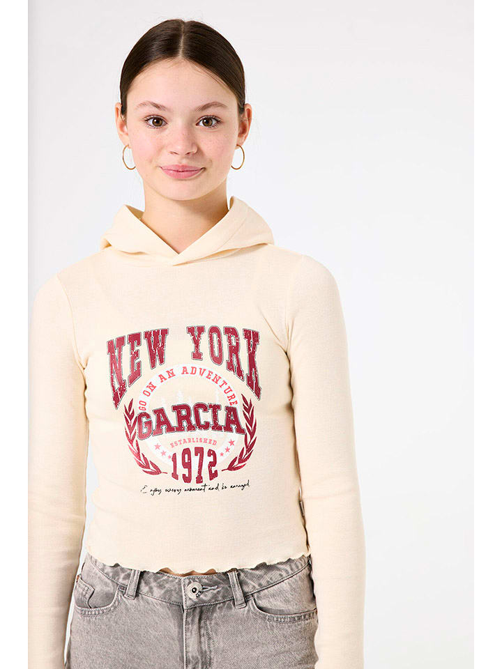 Garcia Koszulka w kolorze beżowo-czerwonym rozmiar: 140/146