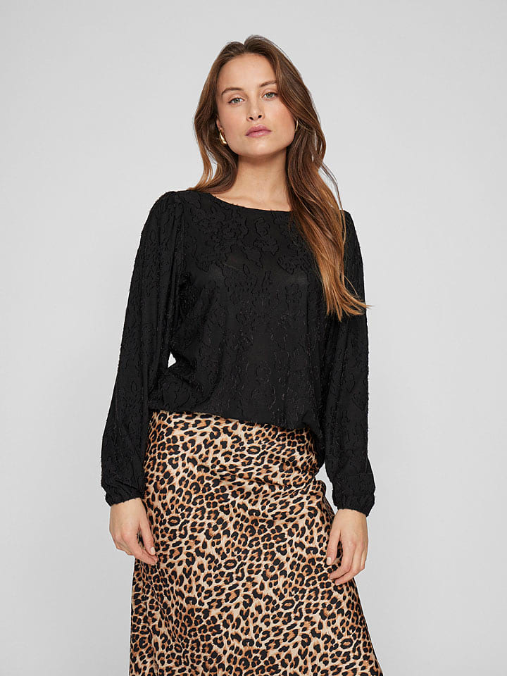 Vila Bluzka "Adele" w kolorze czarnym rozmiar: S