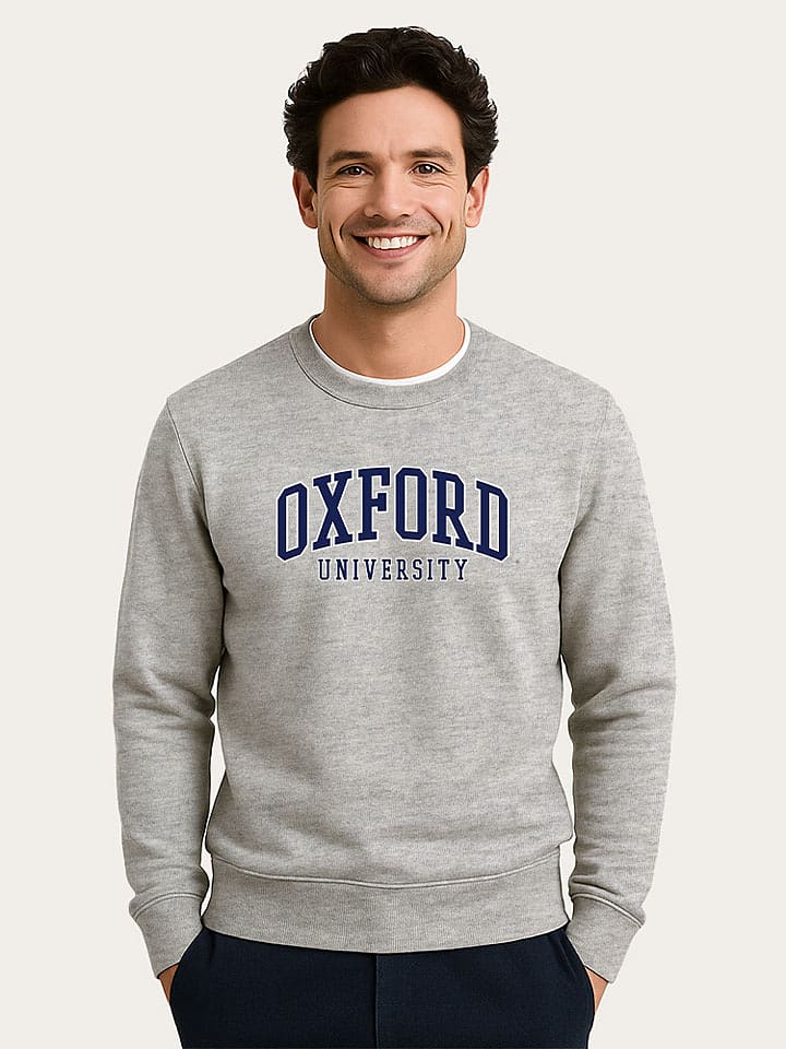 WOOOP Bluza "Oxford University 2" w kolorze szarym rozmiar: M