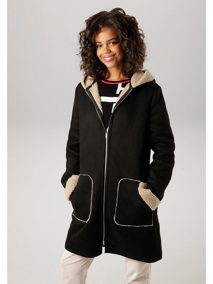 Aniston Płaszcz przejściowy w kolorze czarnym rozmiar: 42