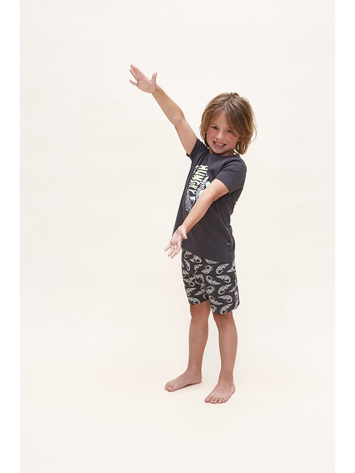 Charlie Choe Piżama "Wild Wilderness" w kolorze ciemnoszarym rozmiar: 74/80