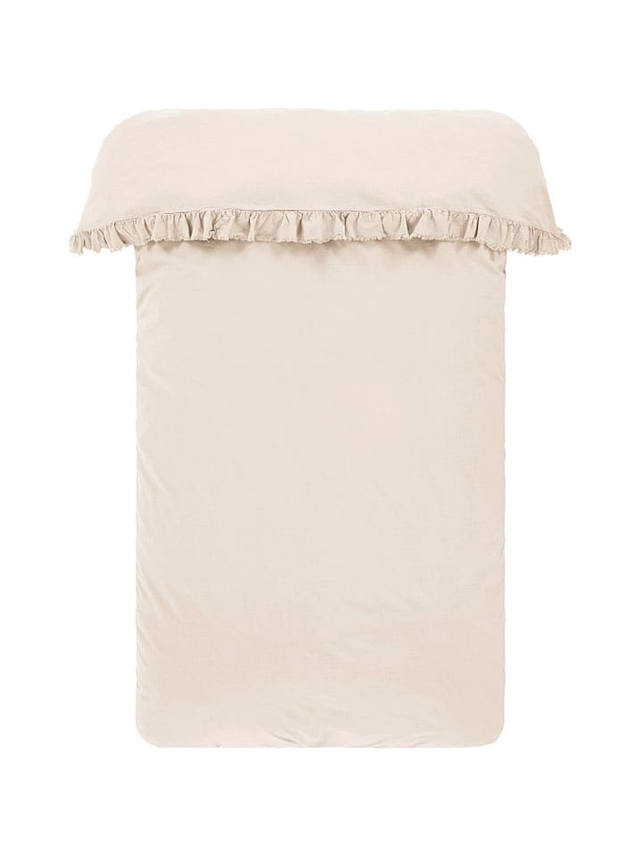 Jotex Poszwa "Jinn" w kolorze beżowym na kołdrę rozmiar: 140x200 cm