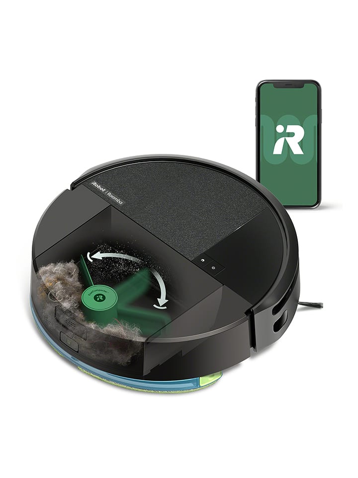 iRobot Robot sprzątający "Roomba® 205 DustCompactor Combo Robot" w kolorze czarnym rozmiar: onesize