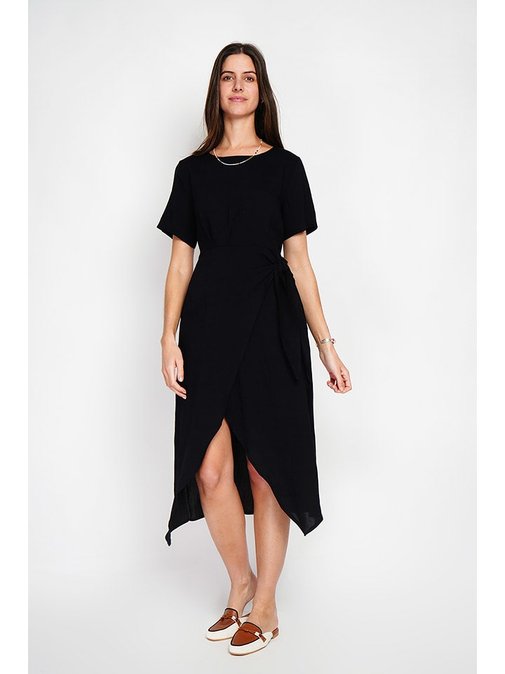 ASSUILI Sukienka w kolorze czarnym rozmiar: 42