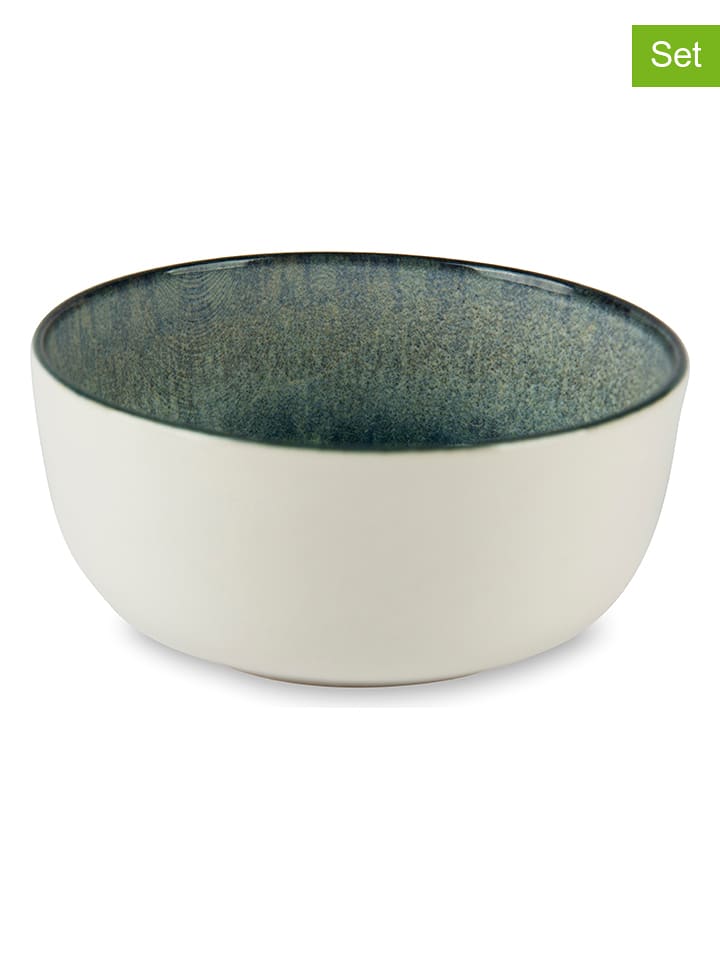 Trendy Kitchen by EXCÉLSA Miski (6 szt.) "Atena" w kolorze turkusowym do musli - Ø 14,5 cm rozmiar: onesize