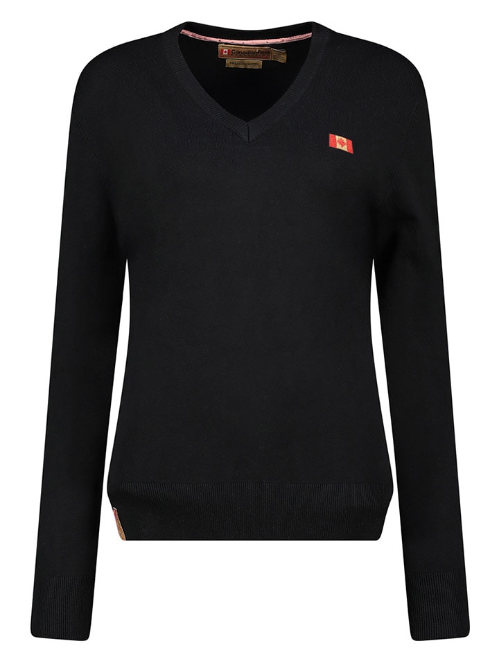Canadian Peak Sweter "Falonneak" w kolorze czarnym rozmiar: L