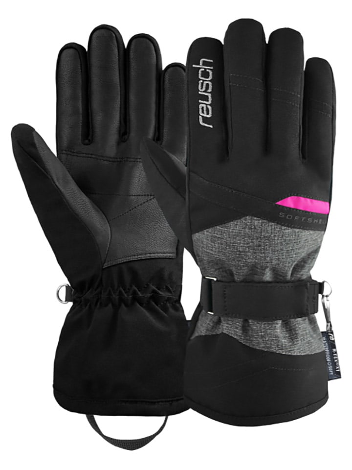 Reusch Rękawiczki narciarskie "Hellen R-TEX® XT" w kolorze czarno-szarym rozmiar: 6,5