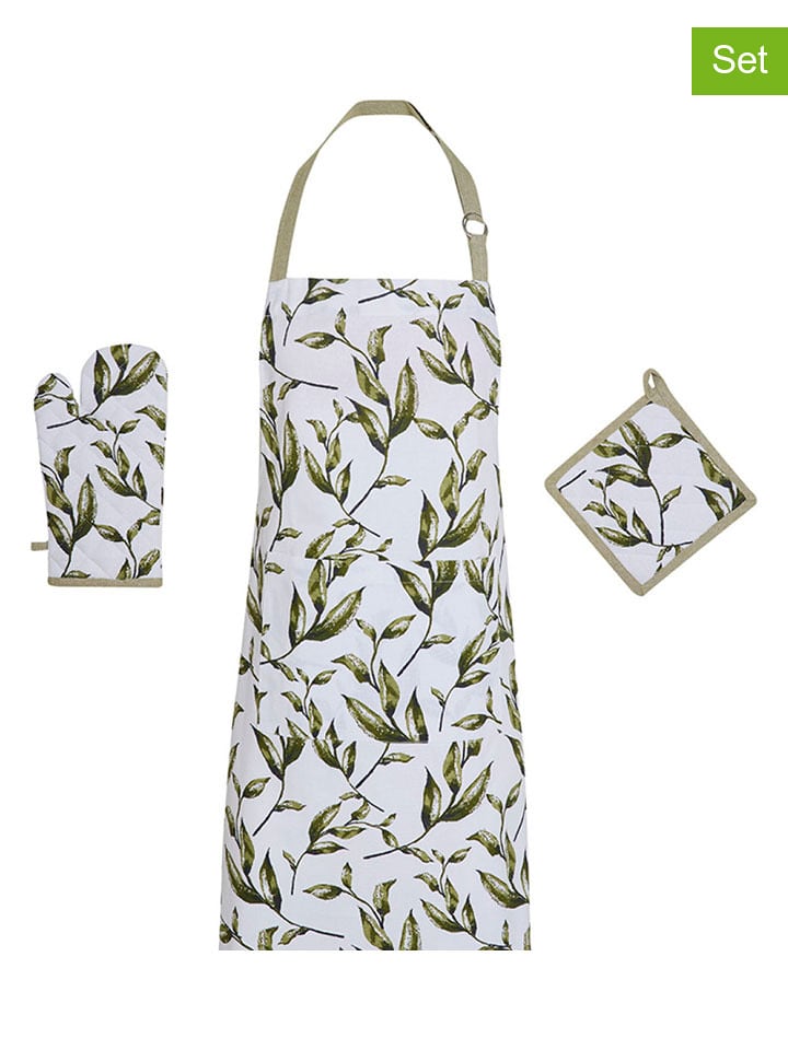 Sauter 3-częściowy zestaw w kolorze biało-zielonym rozmiar: onesize