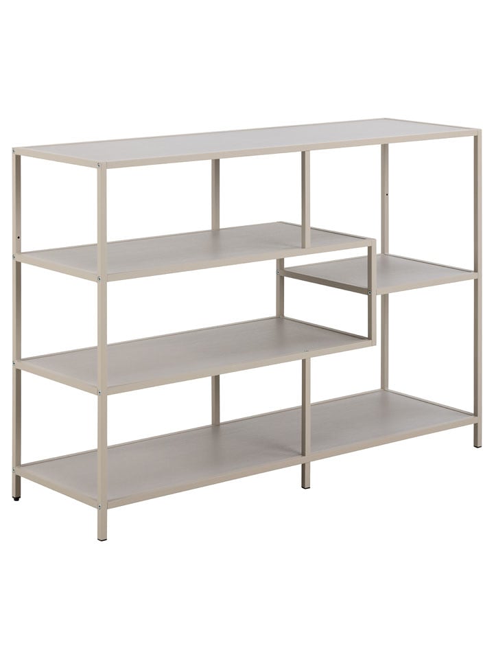 Actona Regał "Seaford" w kolorze jasnoszarym na książki - 114 x 78 x 35 cm rozmiar: onesize