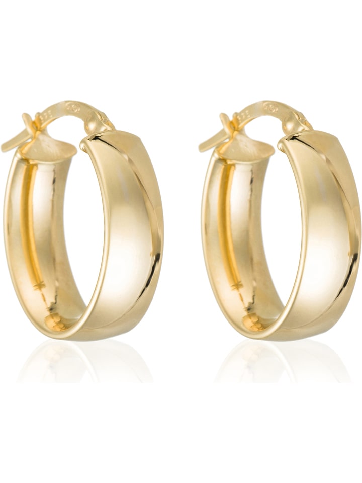 OR ÉCLAT Złote kolczyki-kreole "Libero" rozmiar: onesize