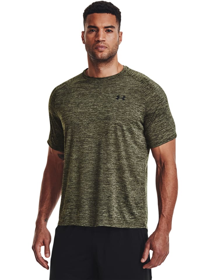 Under Armour Koszulka sportowa "Tech 2.0" w kolorze khaki rozmiar: 3XL