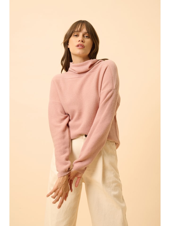 Just Cashmere Kaszmirowy sweter "Blantyre" w kolorze jasnoróżowym rozmiar: L