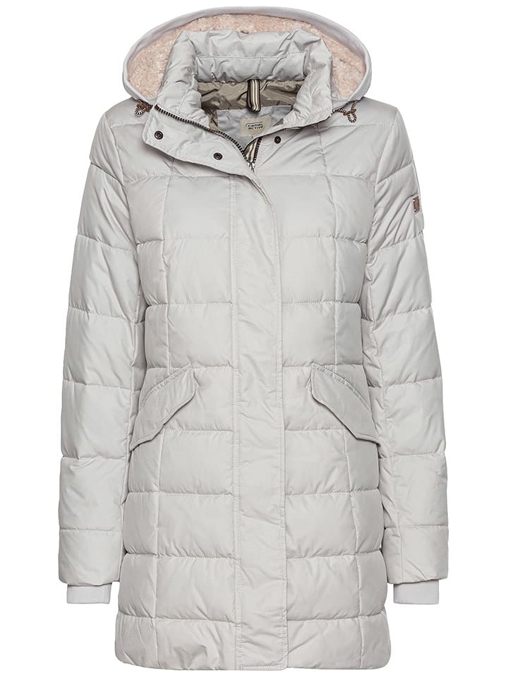 Camel Active Płaszcz pikowany w kolorze jasnoszarym rozmiar: 38