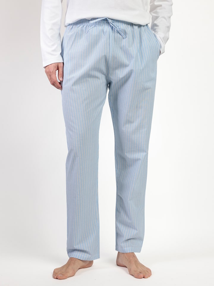 admas Spodnie piżamowe "Admas home" w kolorze błękitnym rozmiar: S