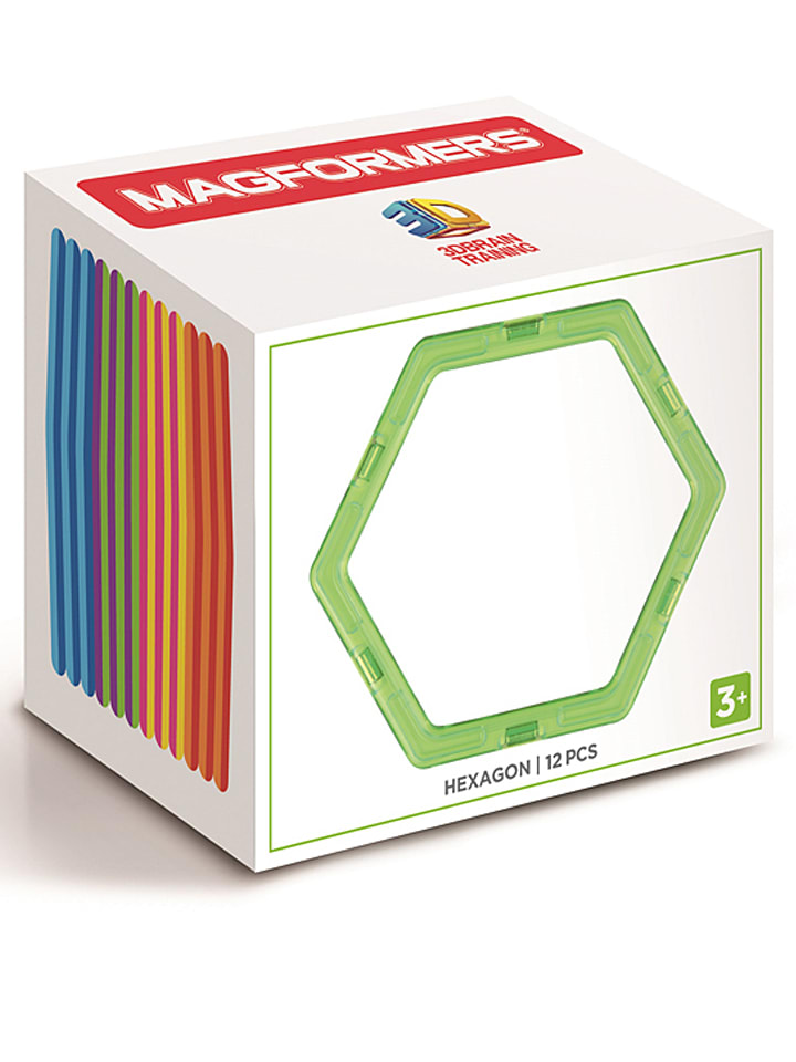 MAGFORMERS 12-częściowy zestaw magnetyczny "Hexagon" - 3+ rozmiar: onesize