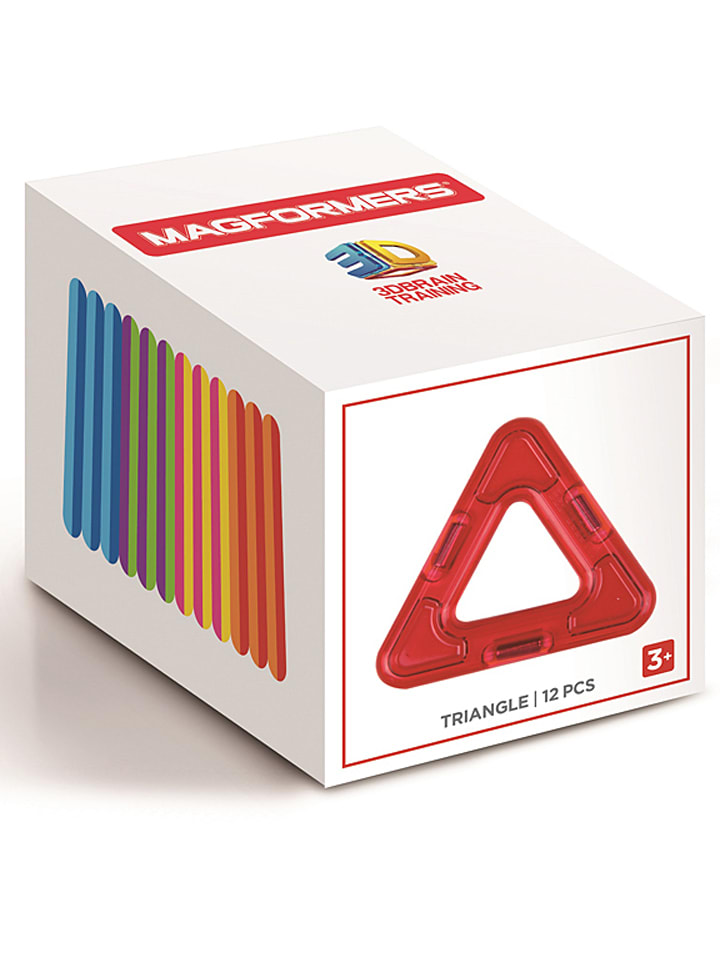MAGFORMERS 12-częściowy zestaw magnetyczny "Triangle" - 3+ rozmiar: onesize
