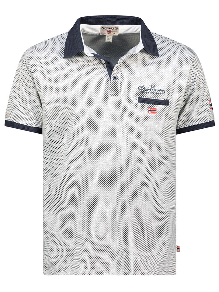Geographical Norway Koszulka polo "Kingdom" w kolorze szarym rozmiar: M