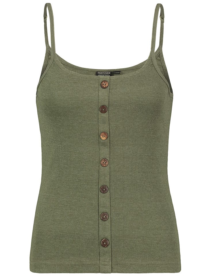 Eight2Nine Top w kolorze szarozielonym rozmiar: M