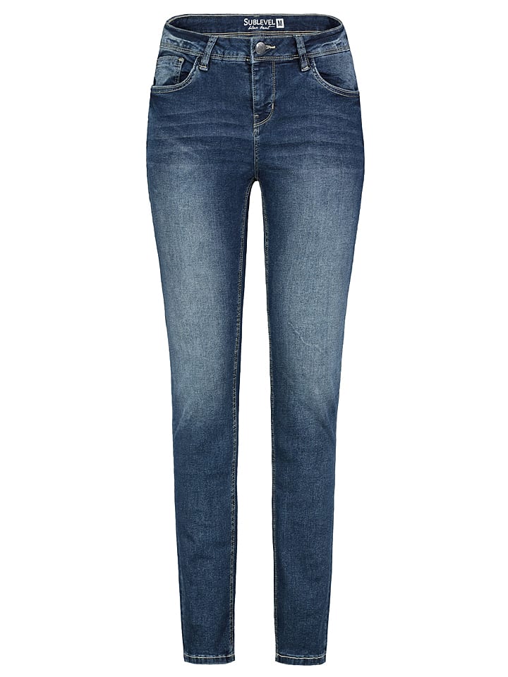 Sublevel Dżinsy - Slim fit - w kolorze granatowym rozmiar: XL