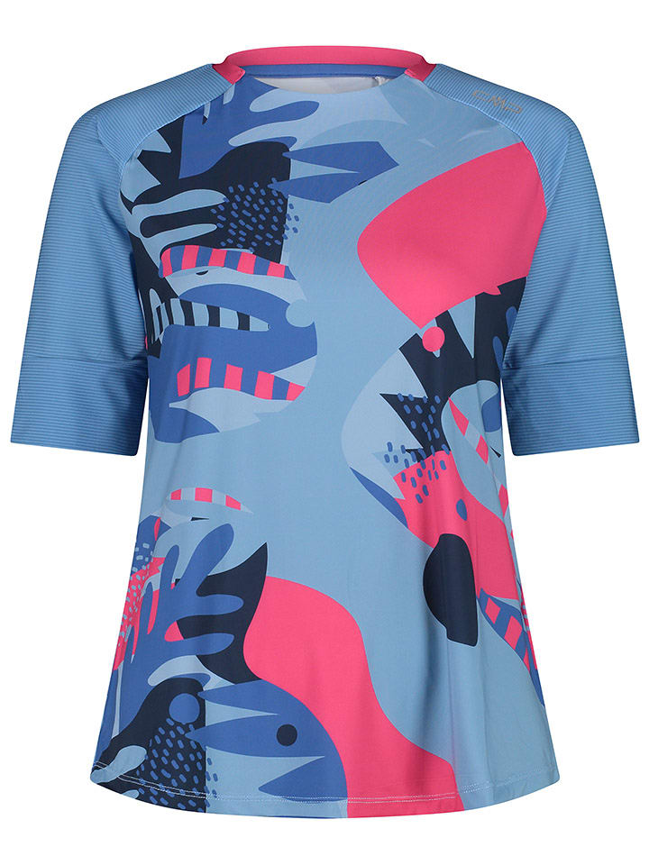 CMP Koszulka funkcyjna w kolorze różowo-niebieskim rozmiar: 44