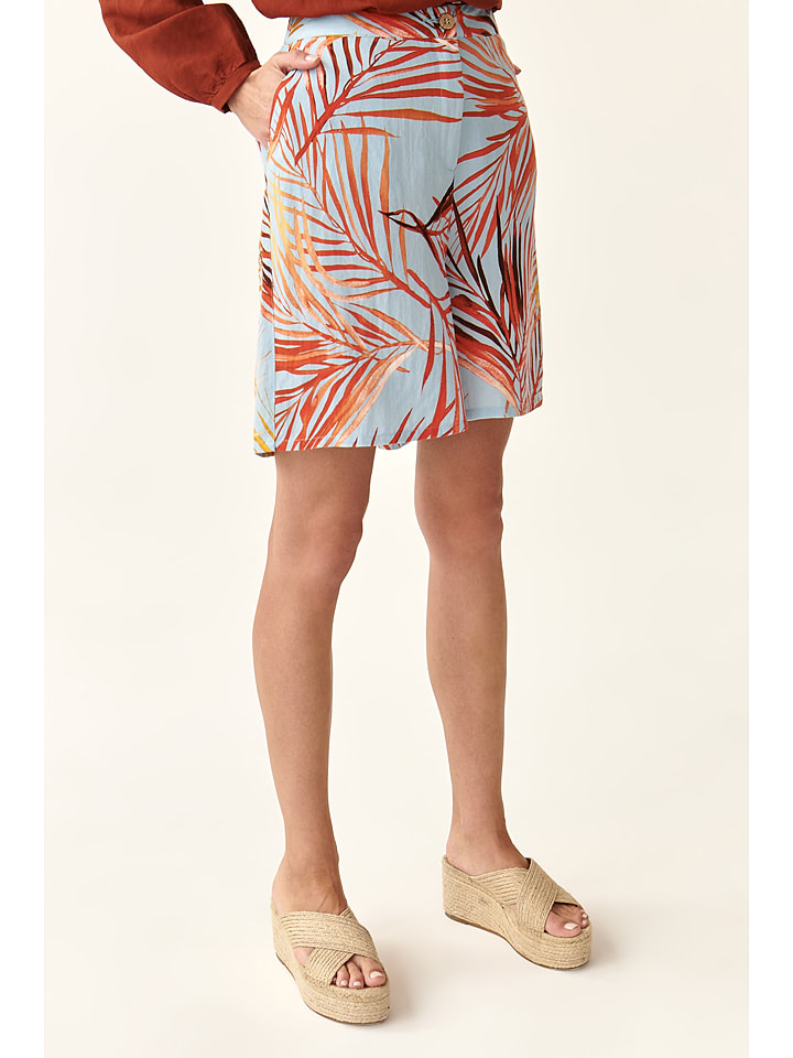 TATUUM Szorty w kolorze błękitno-pomarańczowym rozmiar: 38