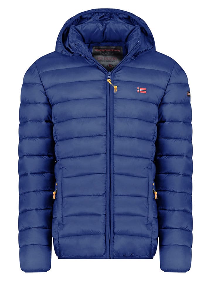 Geographical Norway Kurtka pikowana w kolorze niebieskim rozmiar: 3XL