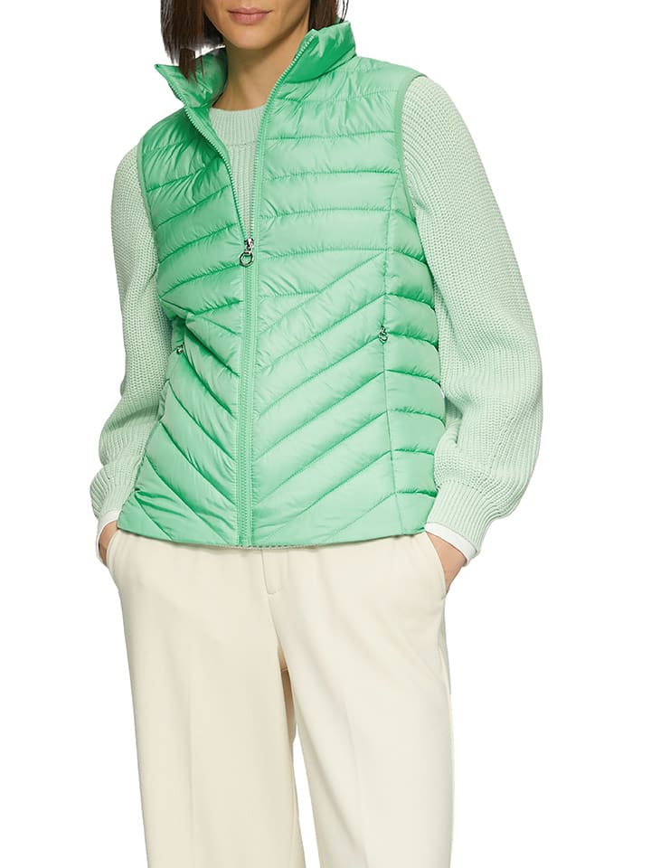 s.Oliver Kamizelka pikowana w kolorze zielonym rozmiar: 44