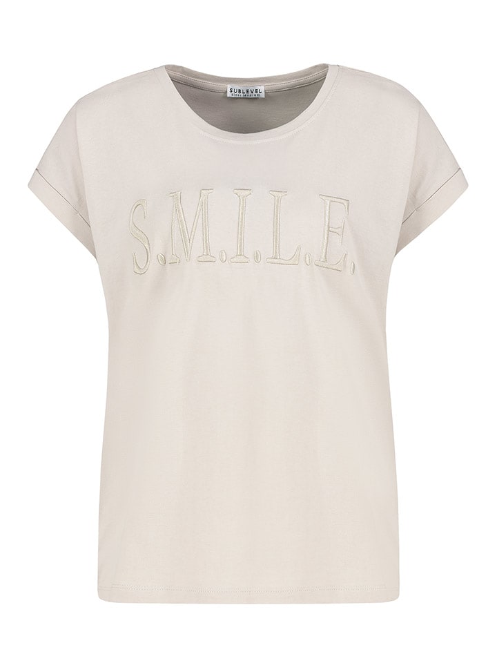Sublevel Koszulka w kolorze beżowym rozmiar: S