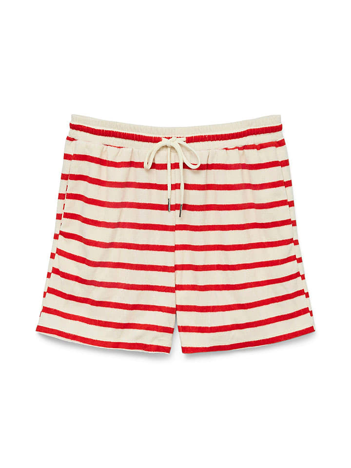 Vero Moda Szorty w kolorze kremowo-czerwonym rozmiar: XL