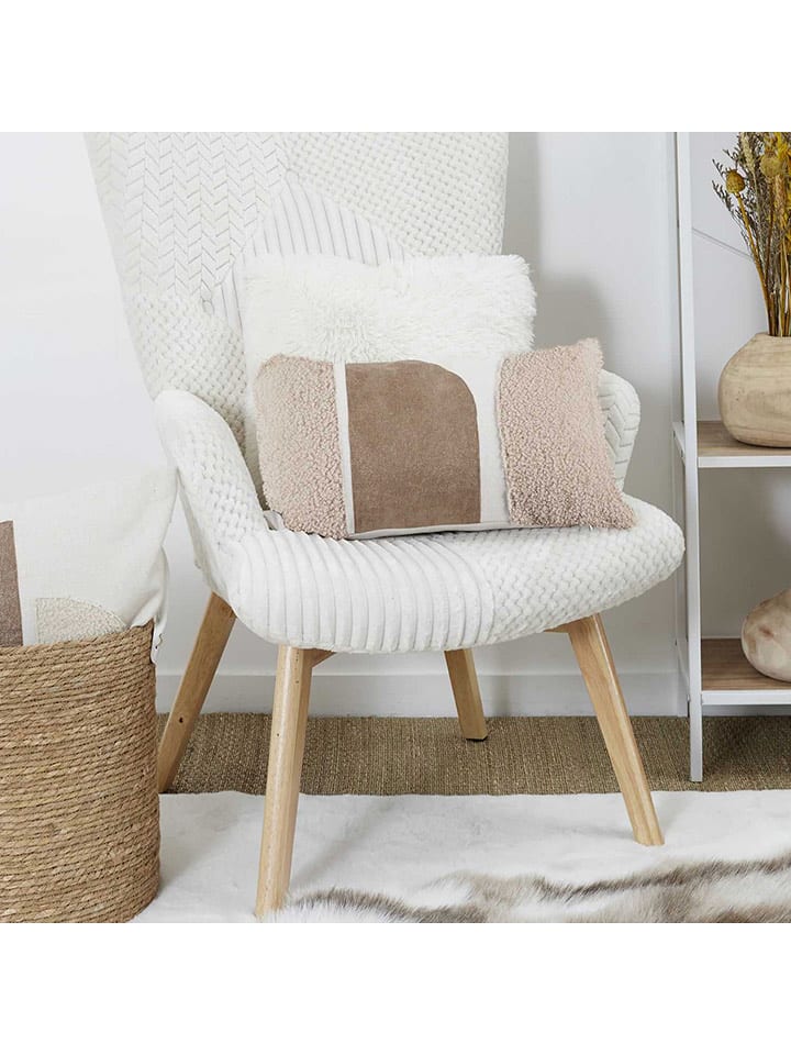 HYGGE Poduszka w kolorze jasnobrązowo-beżowym - 30 x 50 cm rozmiar: onesize