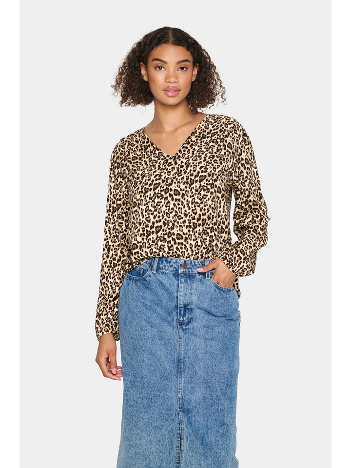 SAINT TROPEZ Bluzka "Saint Tropez" w kolorze jasnobrązowym rozmiar: XXL