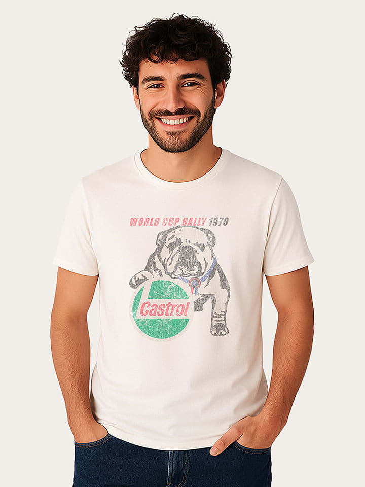 WOOOP Koszulka "Penthouse 1977 cover" w kolorze białym rozmiar: M