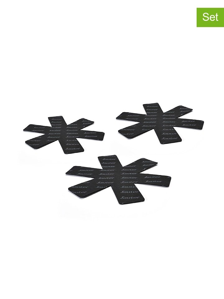 Sauter Ochraniacze (3 szt.) w kolorze czarnym na patelnie rozmiar: onesize