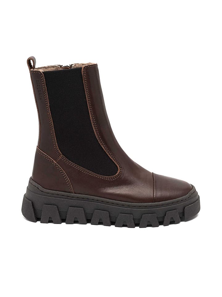 bisgaard Skórzane botki "Nilla" w kolorze brązowym rozmiar: 39