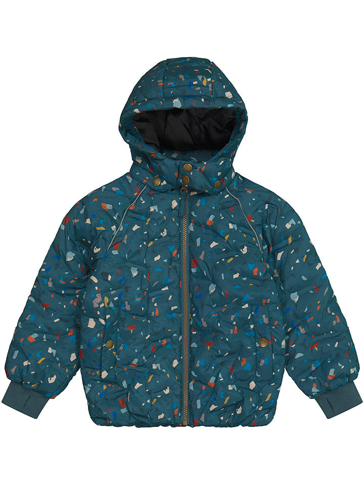 mikk-line Kurtka zimowa w kolorze niebieskim ze wzorem rozmiar: 104