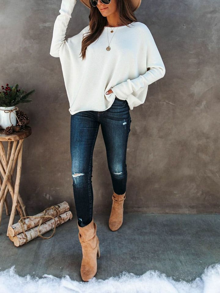 Milan Kiss Sweter w kolorze kremowym rozmiar: XL