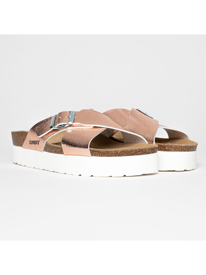 Sunbay Klapki "Iris" w kolorze miedzianym rozmiar: 42