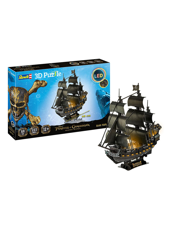 Revell 293-częściowe puzzle 3D "Black Pearl LED Edition" - 12+ rozmiar: onesize
