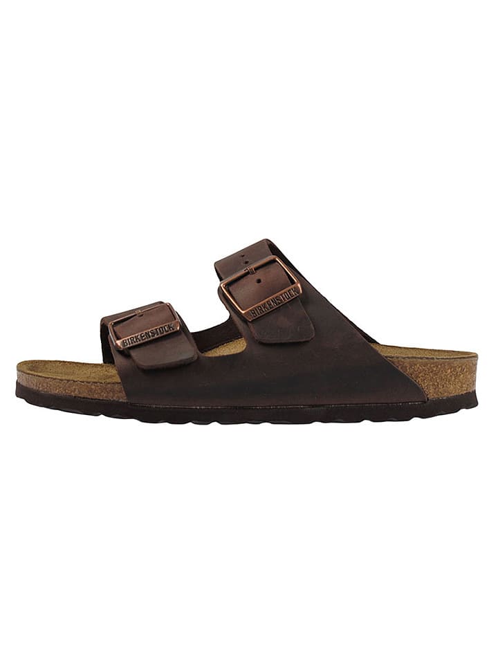 Birkenstock Skórzane klapki "Arizona" w kolorze brązowym rozmiar: 38