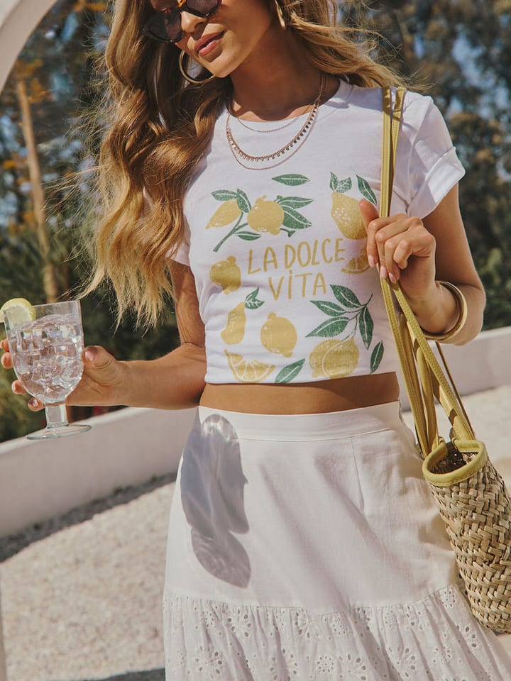 Milan Kiss Spódnica w kolorze białym rozmiar: XL