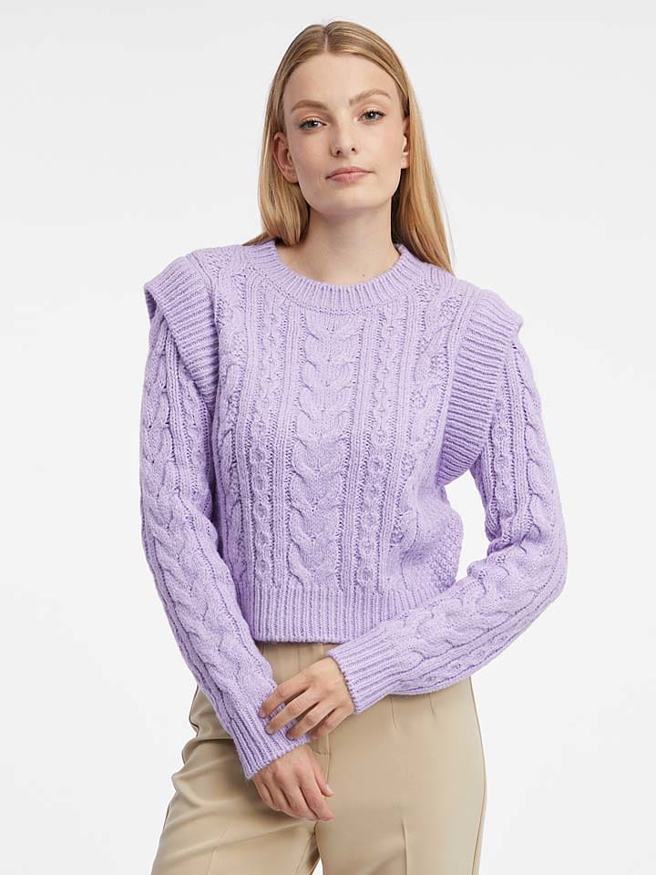 orsay Sweter w kolorze lawendowym rozmiar: M