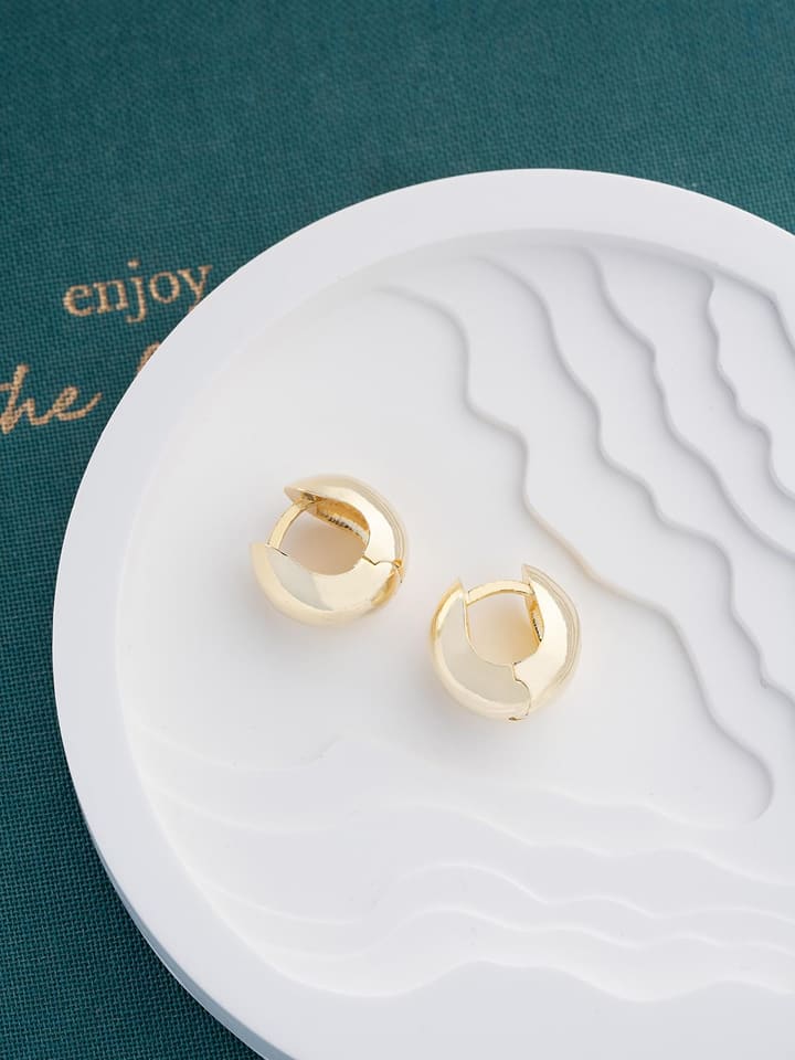 Lodie Silver Pozłacane kolczyki-kreole rozmiar: onesize