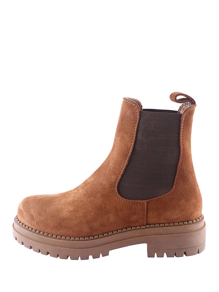 D.Moro Skórzane sztyblety w kolorze jasnobrązowym rozmiar: 37