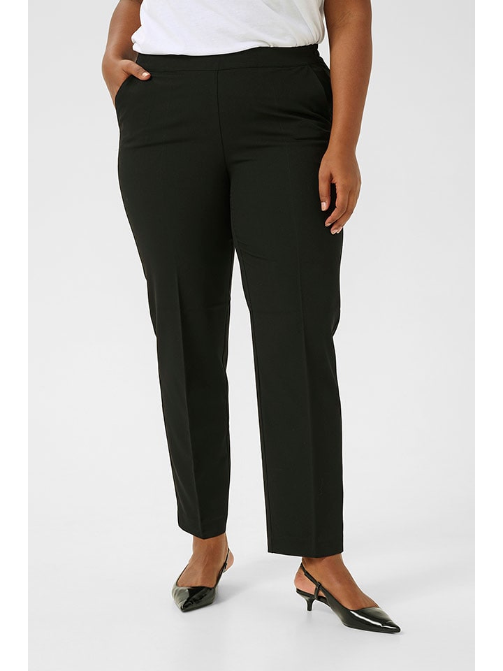 KAFFE curve Spodnie chino w kolorze czarnym rozmiar: 42