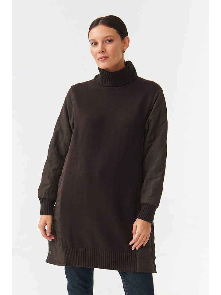 TATUUM Sukienka dzianinowa w kolorze brązowym rozmiar: M