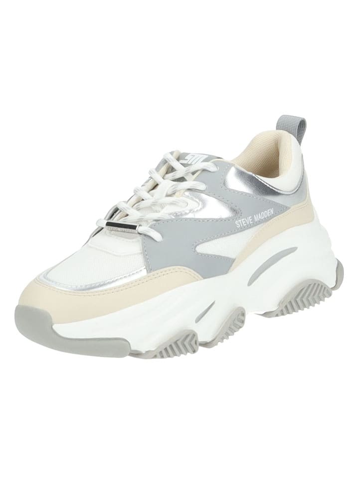 Steve Madden Sneakersy w kolorze srebrno-białym rozmiar: 41