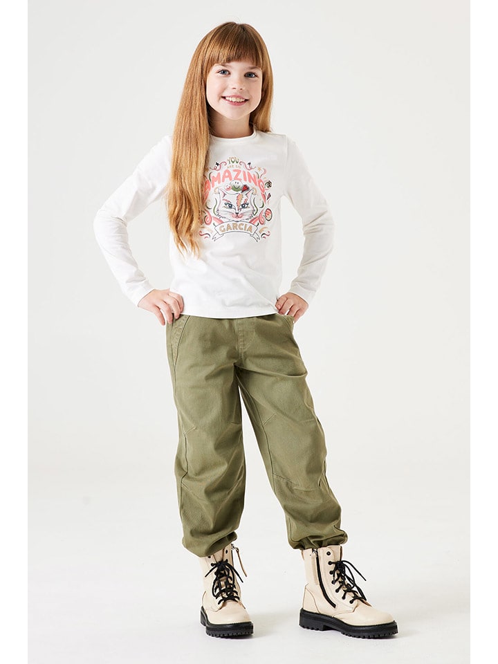 Garcia Spodnie w kolorze khaki rozmiar: 122